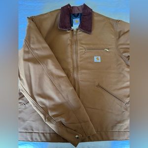 Carhartt Men's Relaxed Fit Duck Blanket-Lined Jacket